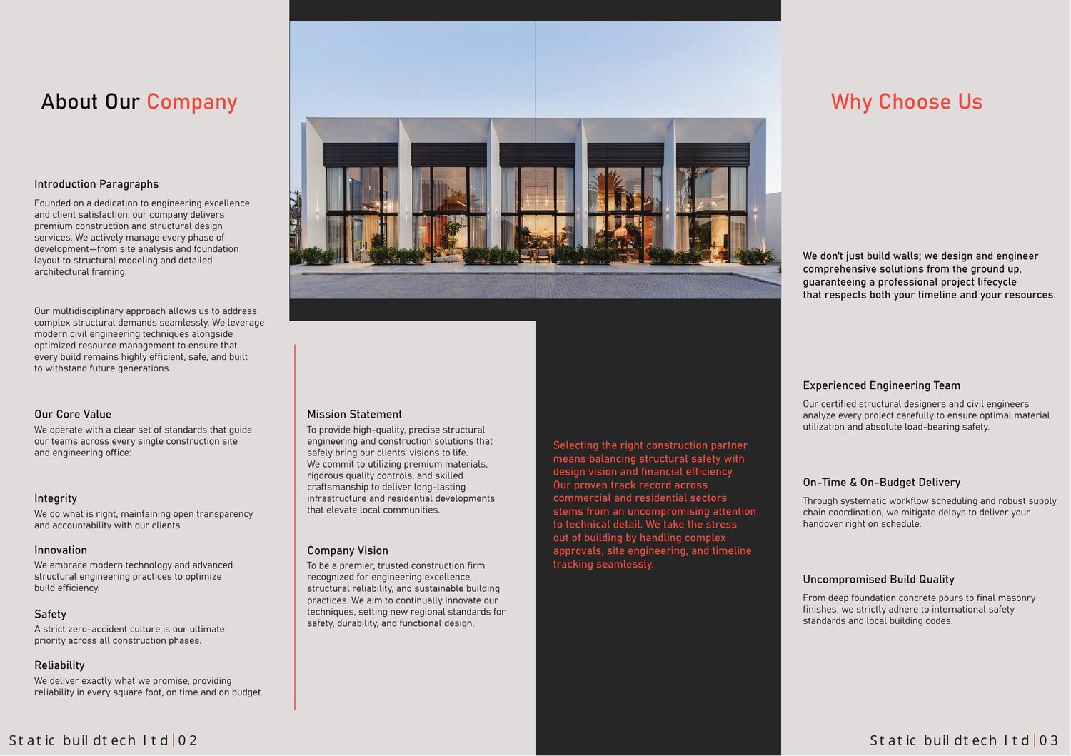 Company profile page 3