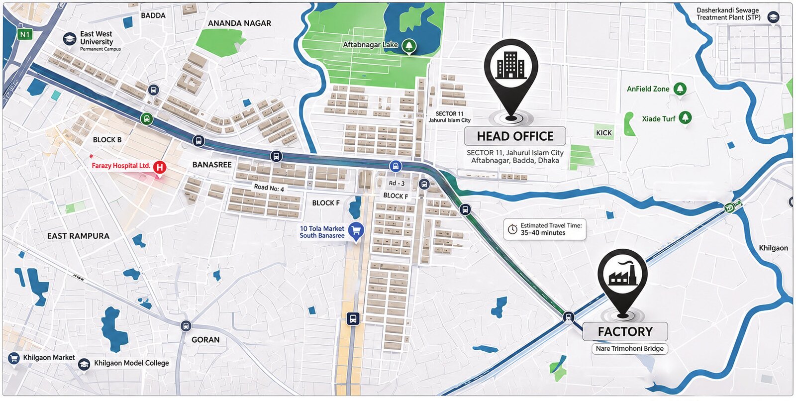 Office location map